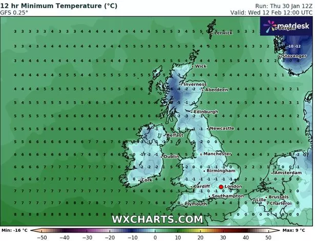英国降雪地图显示了新的-8C雪弹将冻结英国人的确切日期和时间